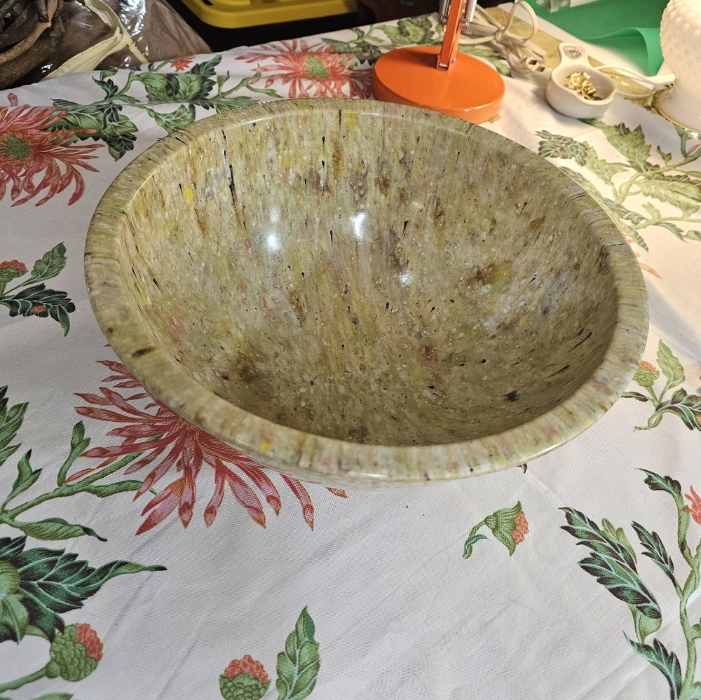 Vintage Mid Century Modern Texas Ware Of Dallas Large Confetti Splatter Bowl
